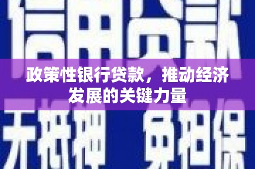 封丘政策性银行贷款，推动经济发展的关键力量