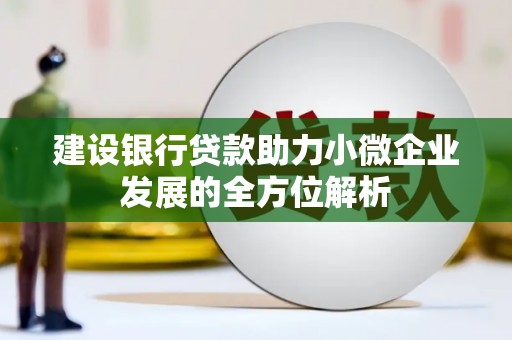 封丘建设银行贷款助力小微企业发展的全方位解析