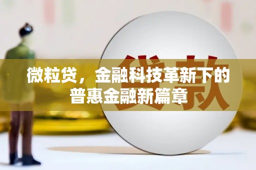封丘微粒贷，金融科技革新下的普惠金融新篇章