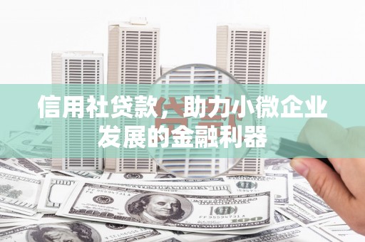 封丘信用社贷款，助力小微企业发展的金融利器
