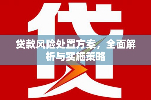封丘贷款风险处置方案，全面解析与实施策略